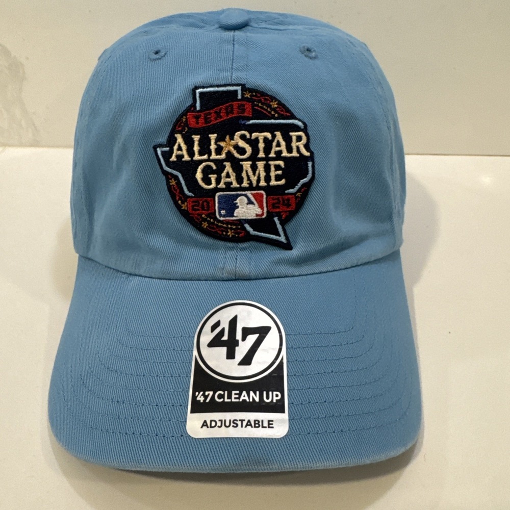 NWT  '47 Cleanup Adjustable Texas 2024 All Star Game Light Blue Cap Hat OSFA NWT